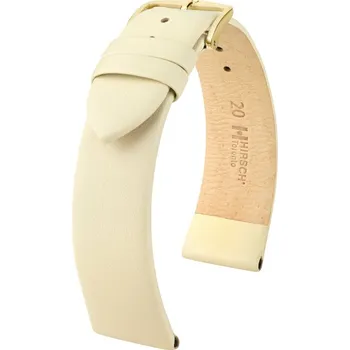Módní doplněk Toronto M - Kožený řemínek na hodinky 18 mm béžový
