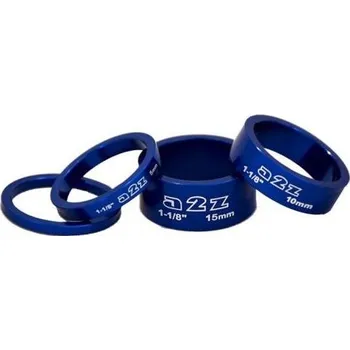 Představec na kolo A2Z sada podložek AD-181 1-1/8' (modrá)