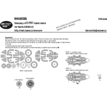 Plastikový model New Ware 1/48 Mask Shenyang J-5 EXPERT (KIN 48164)