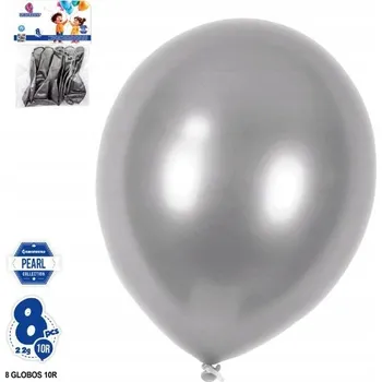 Balónek Ouda Party - Latexové balónky 10 palců v perleťově stříbrné barvě (2.2g)