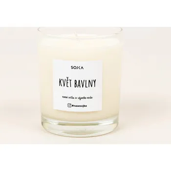 Svíčka Sójová vonná svíčka s květinovou a dřevitou vůní Sojka 1 ks
