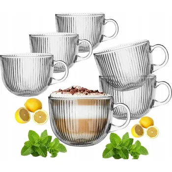 Hrnek Domosfera livia sklenice miska hrnek šálek sklo 510 ml