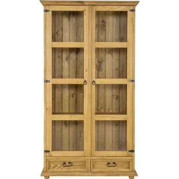 Jídelní set Vitrína KW704 povrchová úprava - včelí vosk Starožitný bílý včelí vosk