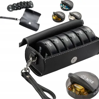 Zabezpečení domácnosti Schránka na léky s 2 přihrádkami na den