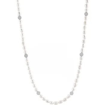 Módní doplněk Elegantní náhrdelník s pravými perlami VAAXP1319S Troli