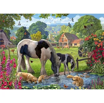 Puzzle RAVENSBURGER Puzzle Hadlow - svět poníků 500 dílků