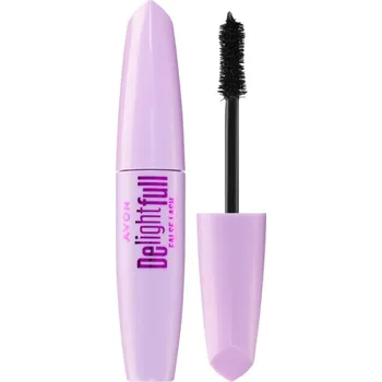 Řasenka Avon DelightFull False Lash prodlužující řasenka pro plné řasy odstín Blackest Black 10 ml