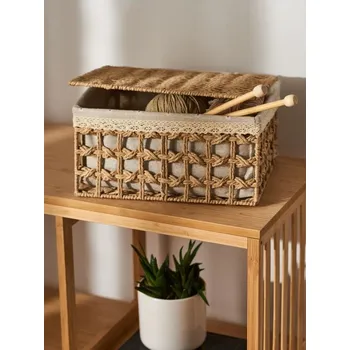 Úložný box Sinsay - Pletený úložný koš - béžová - 388CG-08X - 388CG-08X-ONE