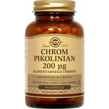 Kapsle Solgar Chrom pikolinát 90 ks přírodní bezlepkový veganský