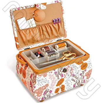 Organizér galanterie Kazeta na šití L Bluebells
