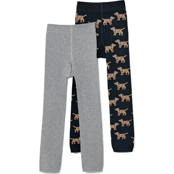 Dívčí oblečení 687322 - Tchibo - Dětské pletené legíny s výšivkou - pro ženy - vel. 98/104