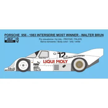 Plastikový model Reji model 1/24 Porsche 956 'LM' 1983 Interserie Most Winner