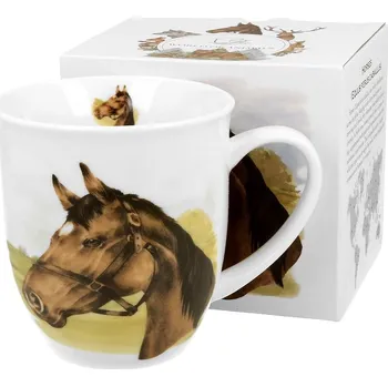 Porcelánový hrnek HORSIE 400 ml krémově bílý