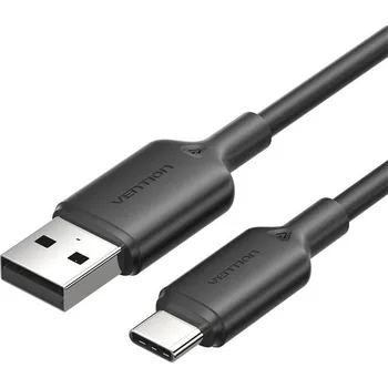 Datový kabel Kabel USB 2.0 A na USB-C 3A Vention CTQBF 1 m (černý)