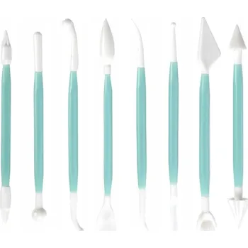 ŠPACHTLE NA ZDOBENÍ DORTŮ A KOLÁČŮ SADA CUKRÁŘSKÝCH NOŽŮ 8 KS