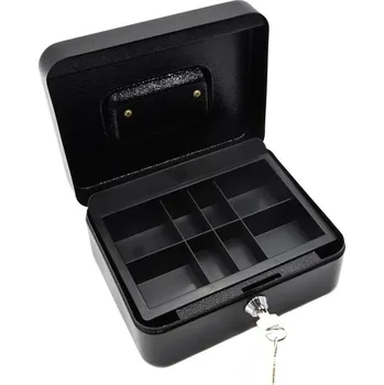 Trezor Schránka na peníze s plastovým pořadačem + 2 klíče, 200x160x90mm GEKO