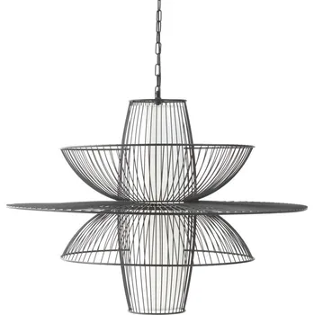 Osvětlení Atmosphera Závěsná kovová lampa FILAIRE, 77 cm