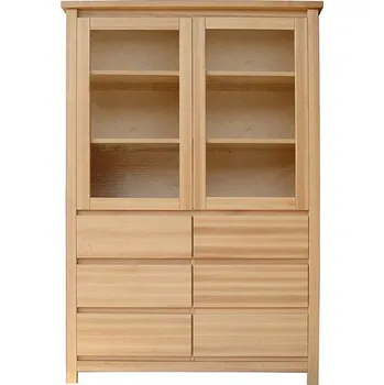 Vinotéka Vitrína N 17 povrchová úprava buk (d) přírodní lak