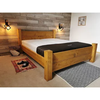 Ložnicová sestava Postel ACHILLES rozměr 160x200 moření výběr povrchové úpravy OSMO - č. 3103 - Dub klasik