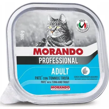 Krmivo pro kočku MORANDO Krmivo pro kočky paštika s tuňákem a pstruhem 100g