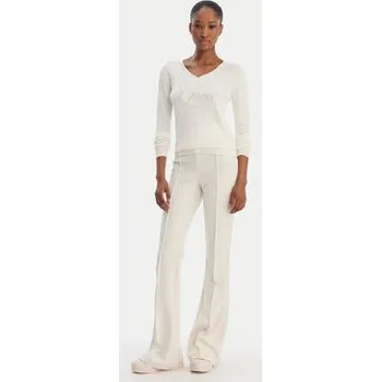 Dámské kalhoty Guess Kalhoty z materiálu W4YB01 KCBO2 Béžová Flare Fit S