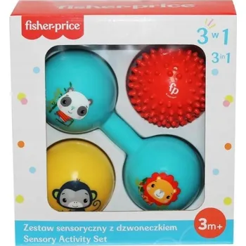 Hračka pro nejmenší Senzorická sada s rolničkou Fisher-Price CFF0905 3v1