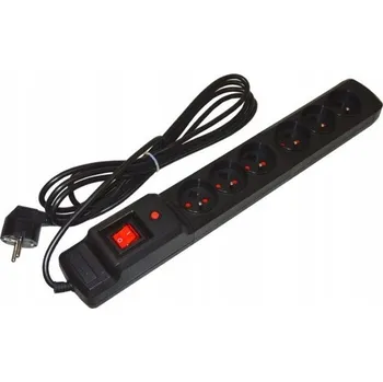 Přepěťová ochrana Přepěťová ochrana 6 zásuvek, 2,5m černá ARMAC M3+