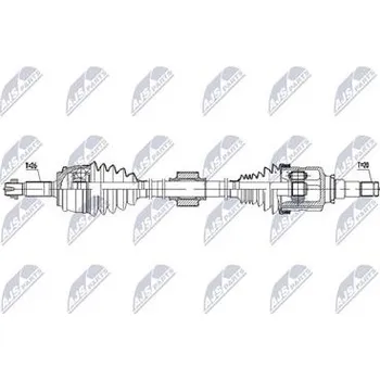 Hnací hřídel - poloosa NTY NPW-TY-250
