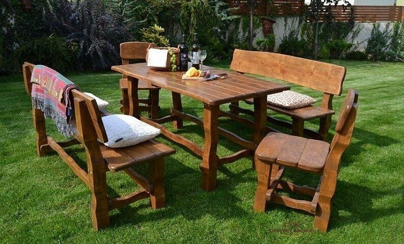 Zahradní set MO 212 - 200 cm moření výběr povrchové úpravy Teak