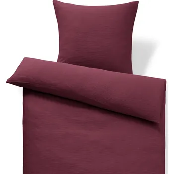 Povlečení 725946 - Tchibo - Mušelínové povlečení - barva: červená