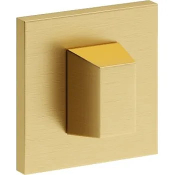 Dveřní kování Rozeta na WC hranatá zlatá Fiumo - komplet 2ks