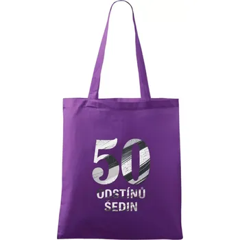 50 ODSTÍNŮ ŠEDIN - Taška bavlněná - 42 x 38 cm ( Fialová )