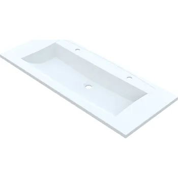 Umyvadlo Vayer Pavo 120 zápustné dvojumyvadlo z litého mramoru, VAY-PAV