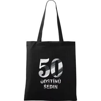 50 ODSTÍNŮ ŠEDIN - Taška bavlněná - 42 x 38 cm ( Černá )