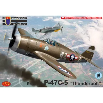 Plastikový model Kovozávody 1/72 Republic P-47C-5 'Thunderbolt' (3x camo)