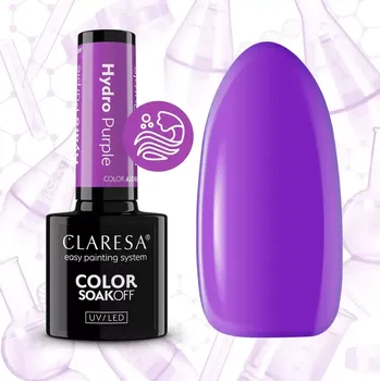 Lak na nehty Gel lak CLARESA® HYDRO PURPLE (poloprůsvitný), 5g