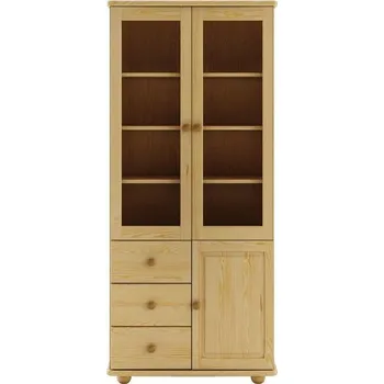 Vitrína KW116 povrchová úprava Bezbarvý přírodní lak