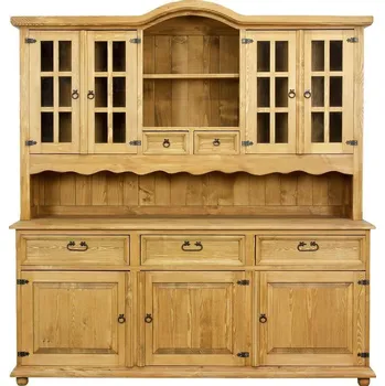 Vitrína KW710 povrchová úprava - včelí vosk Bílá patina včelí vosk