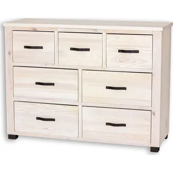 Komoda KD721 povrchová úprava - včelí vosk Bílá patina včelí vosk