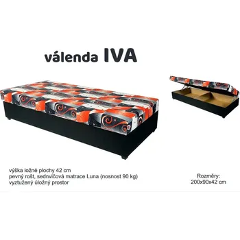 Ložnicová sestava Čalouněná válenda IVA 1