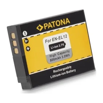 Digitální kamera PATONA baterie pro foto Nikon EN-EL12 800mAh