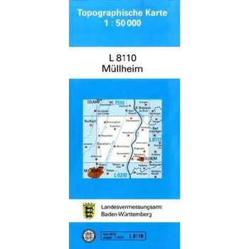 Topographische Karte Baden-Württemberg, Zivilmilitärische Ausgabe - Müllheim