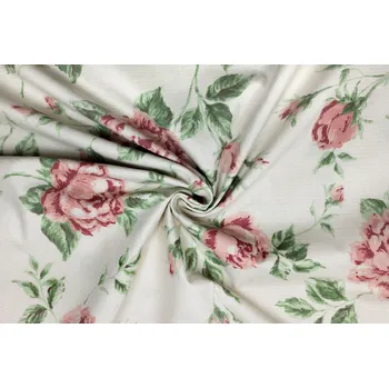 Bavlněné plátno velké růže