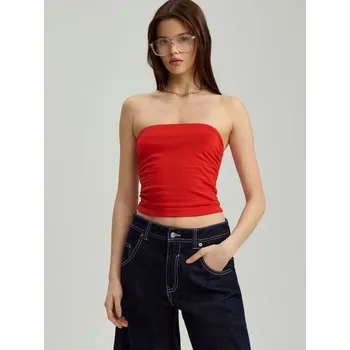 Dámské tričko Bandeau top - S - House - červené - 330DW-33X