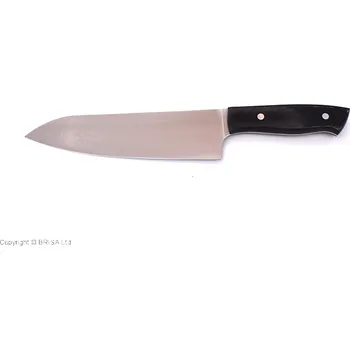 Brisa kuchařský nůž 185 Černá Micarta 12C27 Plochý 18,5 cm