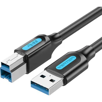 Datový kabel Kabel Vention COOBI USB 3.0 na USB-B, 2A, PVC, 3 m (černý)