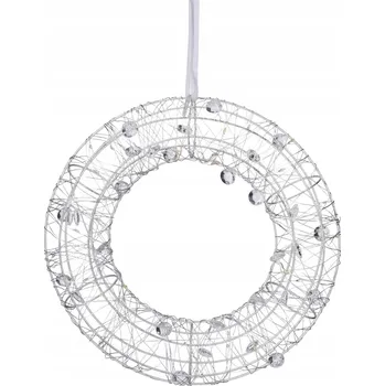 Vánoční dekorace SVĚTELNÝ VĚNEC LED RELAXDAYS DEKORACE DO OKNA PRŮMĚR 25 CM