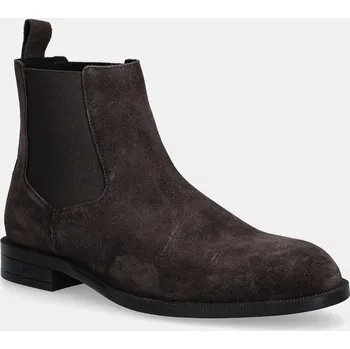 Pánské tenisky Semišové kotníkové boty BOSS Tayil 50548229.201 hnědá 89X, EUR 46