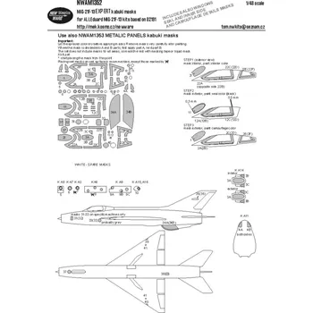 Plastikový model New Ware 1/48 Mask MiG-21F-13 EXPERT (EDU)