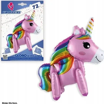 Balónek Ouda Party - Hliníkový 3D balónek jednorožec